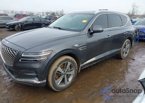 2022 Genesis Gv80 3.5T Awd Advanced из США, поврежденный, VIN KMUHCESC9NU077896